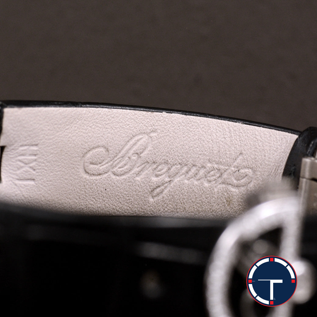 นาฬิกา Breguet Reine De Naples White Gold With Black Leather Watch MOP Dial Shopไทย ปี2022 Automatic ขนาด 29.5 x 37 mm