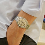 นาฬิกา Longines Ultra Chron หน้าปัดสีเงิน ทรงจานบิน สายเหล็กแท้ Automatic ขนาด 35 mm