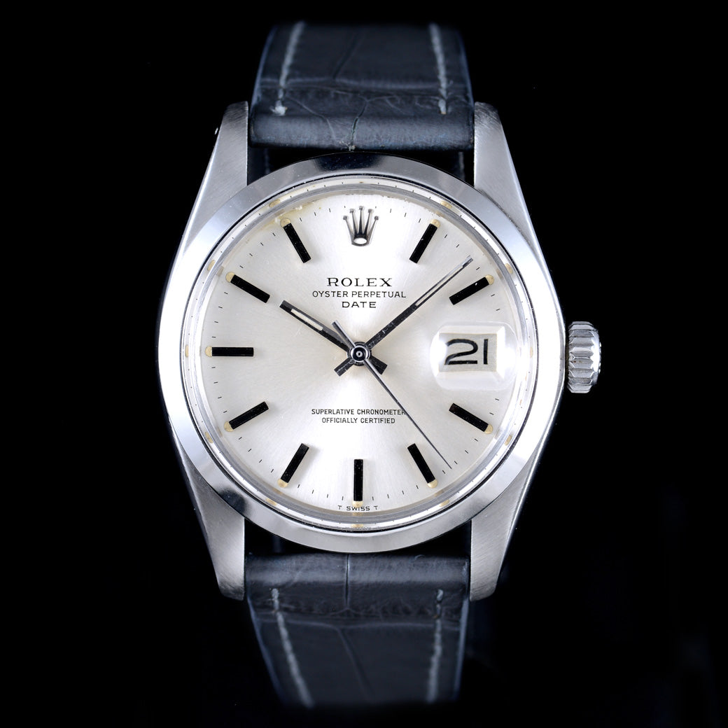 นาฬิกา Rolex Date Ref.1500 หน้าปัดสีเงิน ปี1978 Automatic ขนาด 34 mm