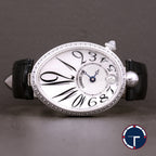นาฬิกา Breguet Reine De Naples White Gold With Black Leather Watch MOP Dial Shopไทย ปี2022 Automatic ขนาด 29.5 x 37 mm
