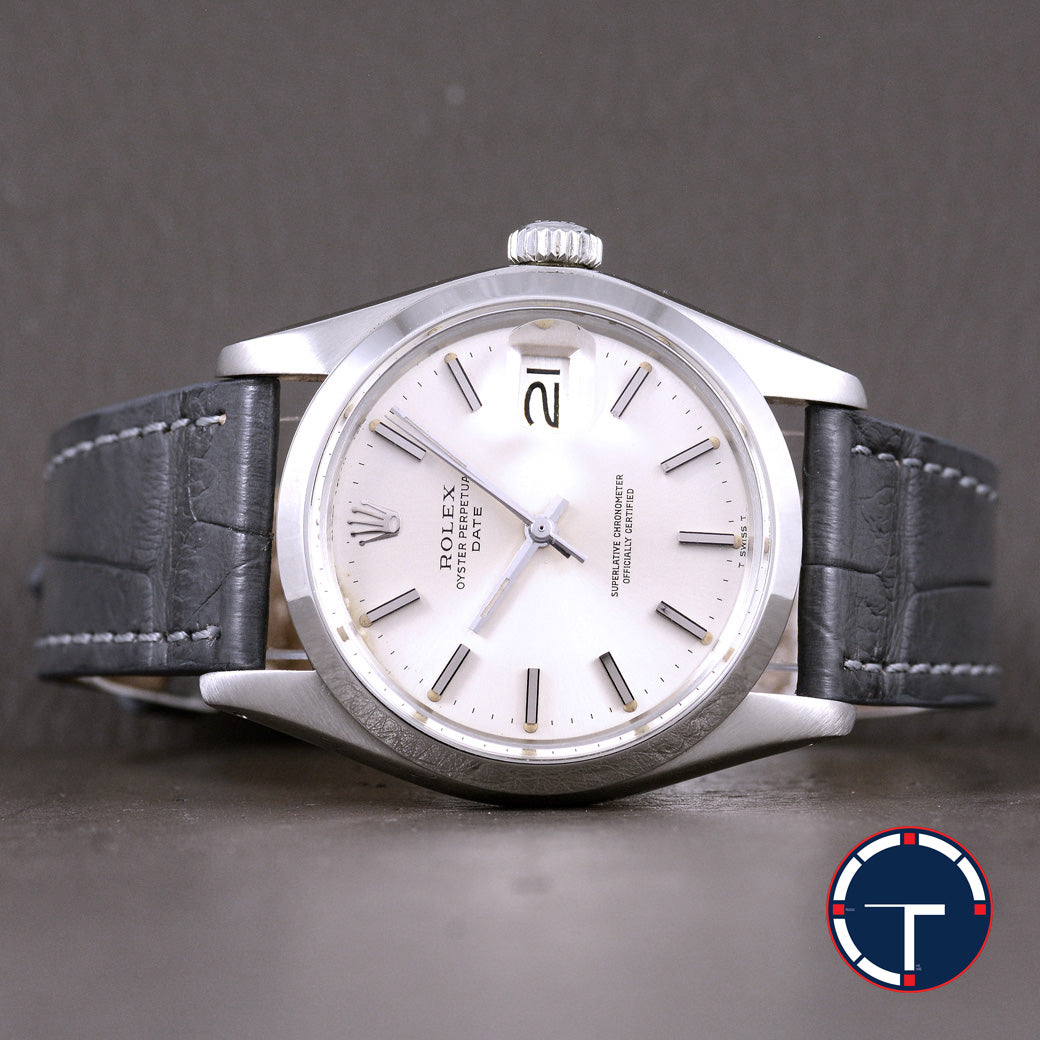 นาฬิกา Rolex Date Ref.1500 หน้าปัดสีเงิน ปี1978 Automatic ขนาด 34 mm