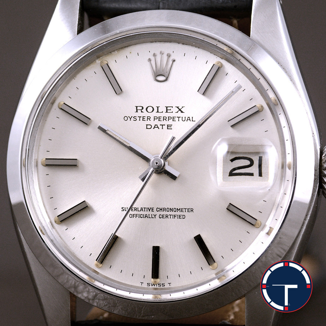 นาฬิกา Rolex Date Ref.1500 หน้าปัดสีเงิน ปี1978 Automatic ขนาด 34 mm