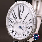นาฬิกา Breguet Reine De Naples White Gold With Black Leather Watch MOP Dial Shopไทย ปี2022 Automatic ขนาด 29.5 x 37 mm