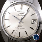 นาฬิกา Longines Ultra Chron หน้าปัดสีเงิน ทรงจานบิน สายเหล็กแท้ Automatic ขนาด 35 mm