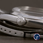นาฬิกา Rolex Ref.6426 หน้าปัดสีเงิน สายOysterแท้ ตัวเรือนไม่เคยขัด มีใบ ปี1973 ไขลาน ขนาด 34 mm