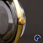 นาฬิกา Rolex Air-King Gold Capped Ref.5520 หน้าปัดลายผ้า ตัวเรือนทองหุ้ม มีสายเหล็กOysterแท้ทองหุ้ม นาฬิกาปี1971 Automatic ขนาด 34 mm