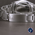 นาฬิกา Rolex Oyster Ref.6427 หน้าปัดสีฟ้า ขอบรางรถไฟ สายOysterแท้แบบม้วน นาฬิกาปี1975 ไขลาน ขนาด 34 mm