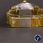 นาฬิกา Rolex Air-King Gold Capped Ref.5520 หน้าปัดลายผ้า ตัวเรือนทองหุ้ม มีสายเหล็กOysterแท้ทองหุ้ม นาฬิกาปี1971 Automatic ขนาด 34 mm