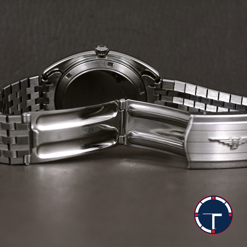 นาฬิกา Longines Ultra Chron หน้าปัดสีเงิน ทรงจานบิน สายเหล็กแท้ Automatic ขนาด 35 mm