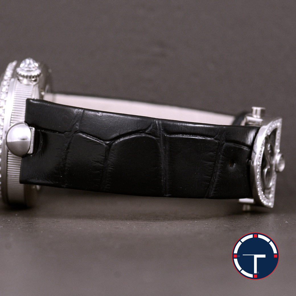 นาฬิกา Breguet Reine De Naples White Gold With Black Leather Watch MOP Dial Shopไทย ปี2022 Automatic ขนาด 29.5 x 37 mm