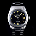 นาฬิกา Rolex ExplorerI Ref.1016 หน้าปัดสีดำ หลักชั่วโมงเฟด(พลายน้ำT<25) สายOysterแท้แบบม้วน นาฬิกาปี1972 Automatic ขนาด 36 mm