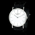 นาฬิกา IWC(International Watch Company) "Unpolished" Portofino Ultra Thin 18K White Gold หน้าปัดสีขาว ตัวเรือนทองคำขาว18K สายหนังแท้ หัวเข็มขัดแท้ ไขลาน(Manual Winding) ขนาด 32 mm