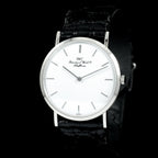 นาฬิกา IWC(International Watch Company) "Unpolished" Portofino Ultra Thin 18K White Gold หน้าปัดสีขาว ตัวเรือนทองคำขาว18K สายหนังแท้ หัวเข็มขัดแท้ ไขลาน(Manual Winding) ขนาด 32 mm