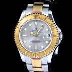 นาฬิกา Rolex Yacht-Master Ref.168623 SeriesA หน้าสีเทา 2กษัตริย์ กระจกSapphire สายOysterแท้ นาฬิกาปี1998 Automatic ขนาด 36 mm