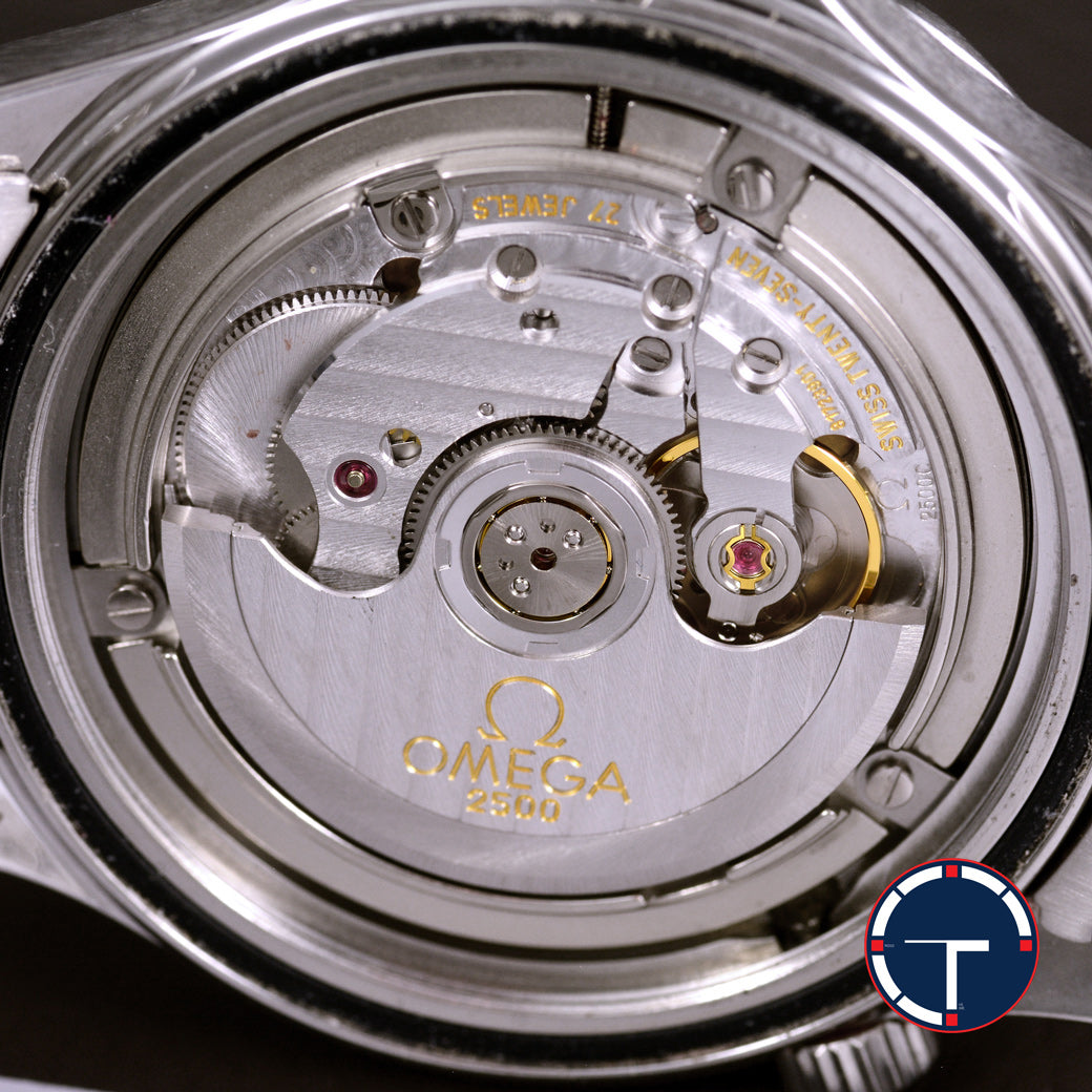 นาฬิกา Omega "Unpolished" Seamaster Casino Royale James Bond Limited Edition Co-Axial หน้าปัดสีกรมท่า เกลียวกระสุน ขอบฟิล์มเดิม ตัวเรือนไม่เคยขัด สายเหล็กแท้ กล่อง ใบครบ นาฬิกาปี2006 Automatic ขนาด 41 mm
