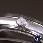 นาฬิกา Rolex DateJust Ref.16014 หน้าปัดสีเงิน หลักชั่วโมงสีทอง ขอบหยักทองคำขาว นาฬิกาปี1980 Automatic ขนาด 36 mm
