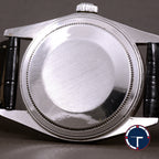 นาฬิกา Rolex DateJust Ref.16014 หน้าปัดสีเงิน หลักชั่วโมงสีทอง ขอบหยักทองคำขาว นาฬิกาปี1980 Automatic ขนาด 36 mm