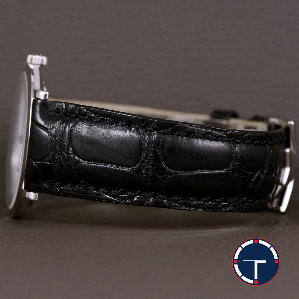 นาฬิกา Vacheron Constantin Extra-thin Ref.33093 White Dial, 18K White Gold หน้าปัดสีขาว ตัวเรือนทองคำขาว สายหนังแท้ หัวเข็มขัดแท้ ไขลาน ขนาด 31 mm