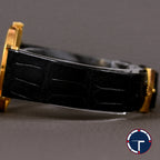 นาฬิกา Rolex Cellini "Unpolished" หน้าปัดสีทอง ตัวเรือนทองคำ18Kทรงกลม ตัวเรือนไม่เคยขัด สายหนังแท้ หัวเข็มขัดแท้ นาฬิกาปี1976 ไขลาน ขนาด 31 mm