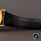 นาฬิกา Rolex Cellini "Unpolished" หน้าปัดสีทอง ตัวเรือนทองคำ18Kทรงกลม ตัวเรือนไม่เคยขัด สายหนังแท้ หัวเข็มขัดแท้ นาฬิกาปี1976 ไขลาน ขนาด 31 mm
