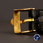 นาฬิกา Rolex Cellini "Unpolished" หน้าปัดสีทอง ตัวเรือนทองคำ18Kทรงกลม ตัวเรือนไม่เคยขัด สายหนังแท้ หัวเข็มขัดแท้ นาฬิกาปี1976 ไขลาน ขนาด 31 mm