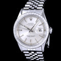 นาฬิกา Rolex DateJust Ref.1601 Sigma หน้าปัดสีเงิน หลักชั่วโมงทองคำขาว ขอบทองคำขาวฝังเพชร(ทำใหม่) สายจูบีลี่แท้ นาฬิกาปี1969 Automatic ขนาด 36 mm