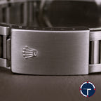 นาฬิกา Rolex DateJust Turn-O-Graph Thunderbird SeriesF Blue Dial Ref.16264 หน้าปัดสีน้ำเงิน ขอบทองคำขาว กระจกSapphireเลเซอร์ สายOysterแท้ นาฬิกาปี2005 Automatic ขนาด 36 mm