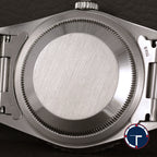 นาฬิกา Rolex DateJust Turn-O-Graph Thunderbird SeriesF Blue Dial Ref.16264 หน้าปัดสีน้ำเงิน ขอบทองคำขาว กระจกSapphireเลเซอร์ สายOysterแท้ นาฬิกาปี2005 Automatic ขนาด 36 mm