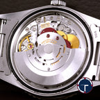 นาฬิกา Rolex DateJust Turn-O-Graph Thunderbird SeriesF Blue Dial Ref.16264 หน้าปัดสีน้ำเงิน ขอบทองคำขาว กระจกSapphireเลเซอร์ สายOysterแท้ นาฬิกาปี2005 Automatic ขนาด 36 mm