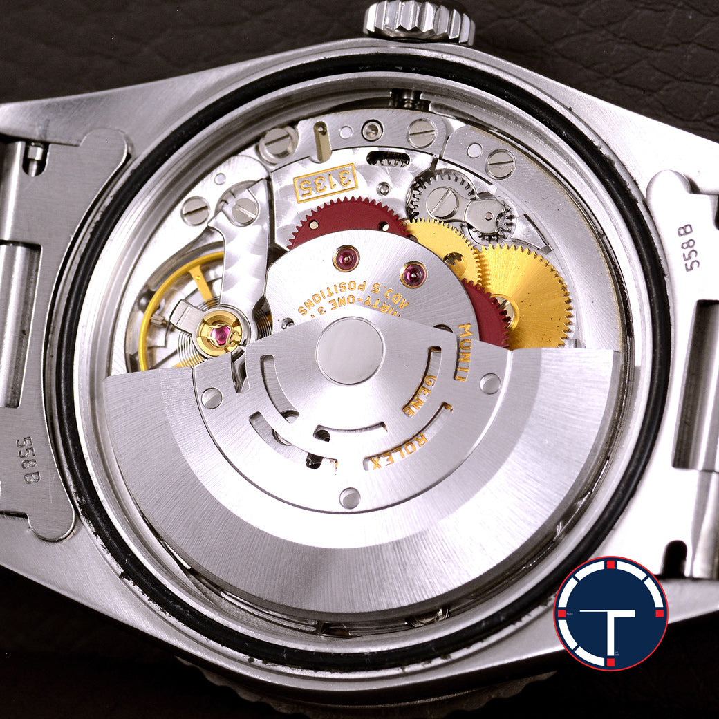 นาฬิกา Rolex DateJust Turn-O-Graph Thunderbird SeriesF Blue Dial Ref.16264 หน้าปัดสีน้ำเงิน ขอบทองคำขาว กระจกSapphireเลเซอร์ สายOysterแท้ นาฬิกาปี2005 Automatic ขนาด 36 mm