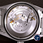นาฬิกา Rolex DateJust Turn-O-Graph Thunderbird SeriesF Blue Dial Ref.16264 หน้าปัดสีน้ำเงิน ขอบทองคำขาว กระจกSapphireเลเซอร์ สายOysterแท้ นาฬิกาปี2005 Automatic ขนาด 36 mm