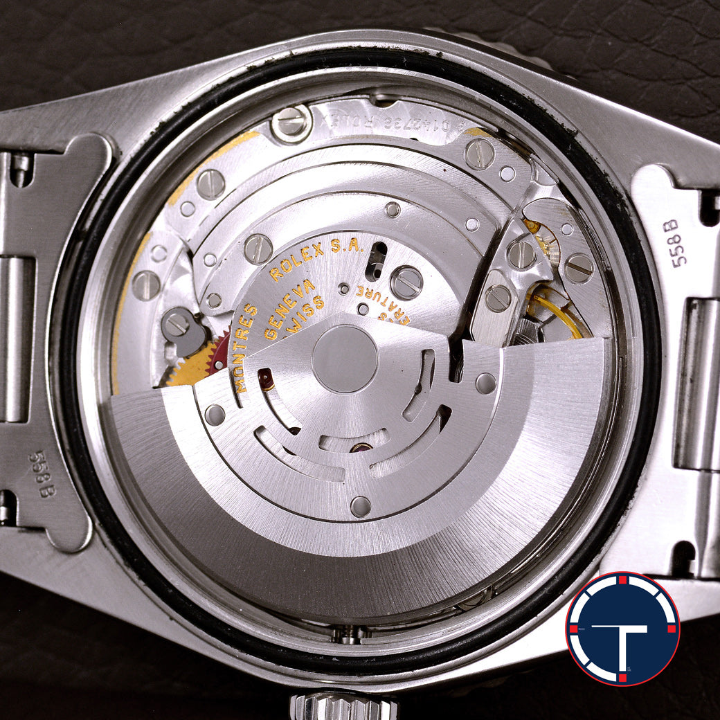 นาฬิกา Rolex DateJust Turn-O-Graph Thunderbird SeriesF Blue Dial Ref.16264 หน้าปัดสีน้ำเงิน ขอบทองคำขาว กระจกSapphireเลเซอร์ สายOysterแท้ นาฬิกาปี2005 Automatic ขนาด 36 mm
