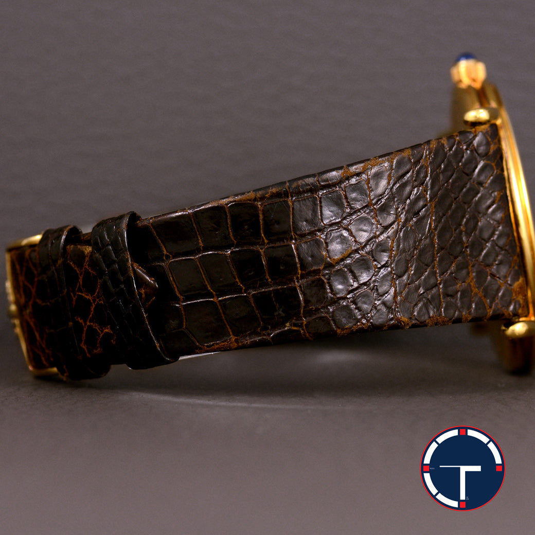 นาฬิกา Corum "Unpolished" Karesansui Garden Ref.58102 18K Yellow Gold หน้าปัดสีทอง ตัวเรือนทองคำ18K(แบบาง)"ไม่เคยขัด" สายหนังแท้ หัวเข็มขัดแท้ Automatic ขนาด 35 mm