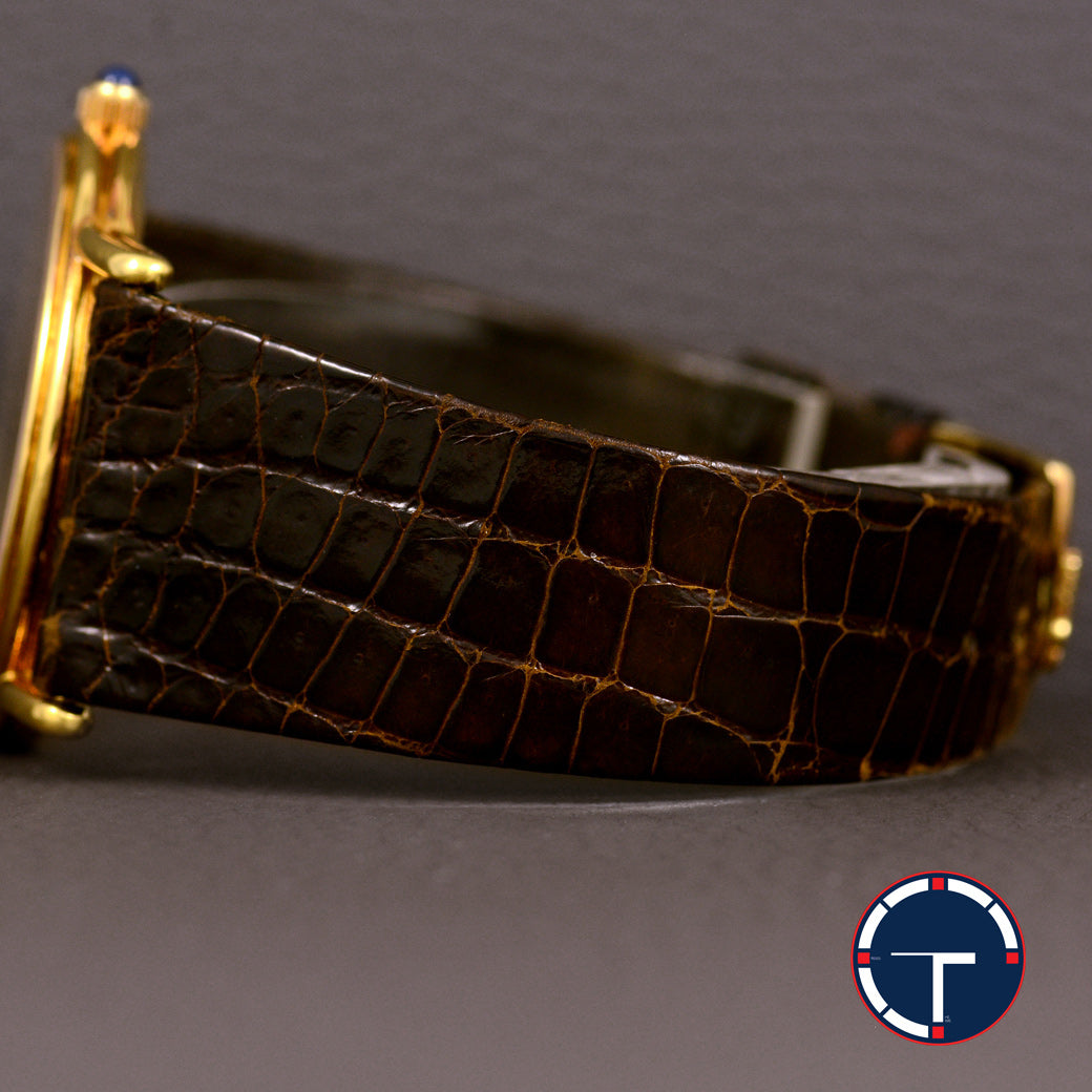 นาฬิกา Corum "Unpolished" Karesansui Garden Ref.58102 18K Yellow Gold หน้าปัดสีทอง ตัวเรือนทองคำ18K(แบบาง)"ไม่เคยขัด" สายหนังแท้ หัวเข็มขัดแท้ Automatic ขนาด 35 mm