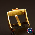 นาฬิกา Corum "Unpolished" Karesansui Garden Ref.58102 18K Yellow Gold หน้าปัดสีทอง ตัวเรือนทองคำ18K(แบบาง)"ไม่เคยขัด" สายหนังแท้ หัวเข็มขัดแท้ Automatic ขนาด 35 mm