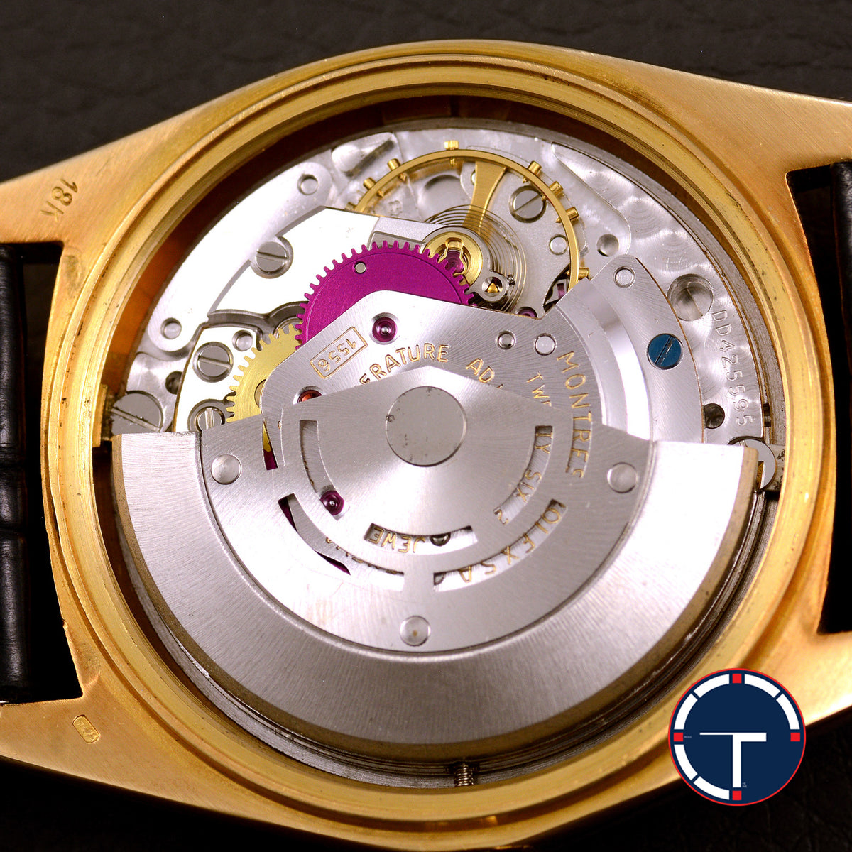นาฬิกา Rolex Day-Date Ref.1803 หน้าปัดสีทอง ขอบหยักทองคำ18K ตัวเรือนทองคำ18K นาฬิกาปี1973 Automatic ขนาด 36 mm