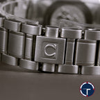 นาฬิกา Omega Speedmaster Tripledate Blue Dial หน้าปัดสีน้ำเงิน สายเหล็กแท้ นาฬิกาปี1995 Automatic ขนาด 39 mm