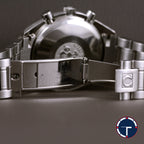 นาฬิกา Omega Speedmaster Tripledate Blue Dial หน้าปัดสีน้ำเงิน สายเหล็กแท้ นาฬิกาปี1995 Automatic ขนาด 39 mm