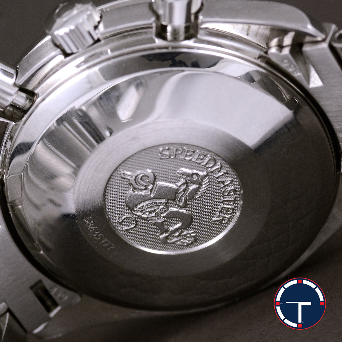 นาฬิกา Omega Speedmaster Tripledate Blue Dial หน้าปัดสีน้ำเงิน สายเหล็กแท้ นาฬิกาปี1995 Automatic ขนาด 39 mm