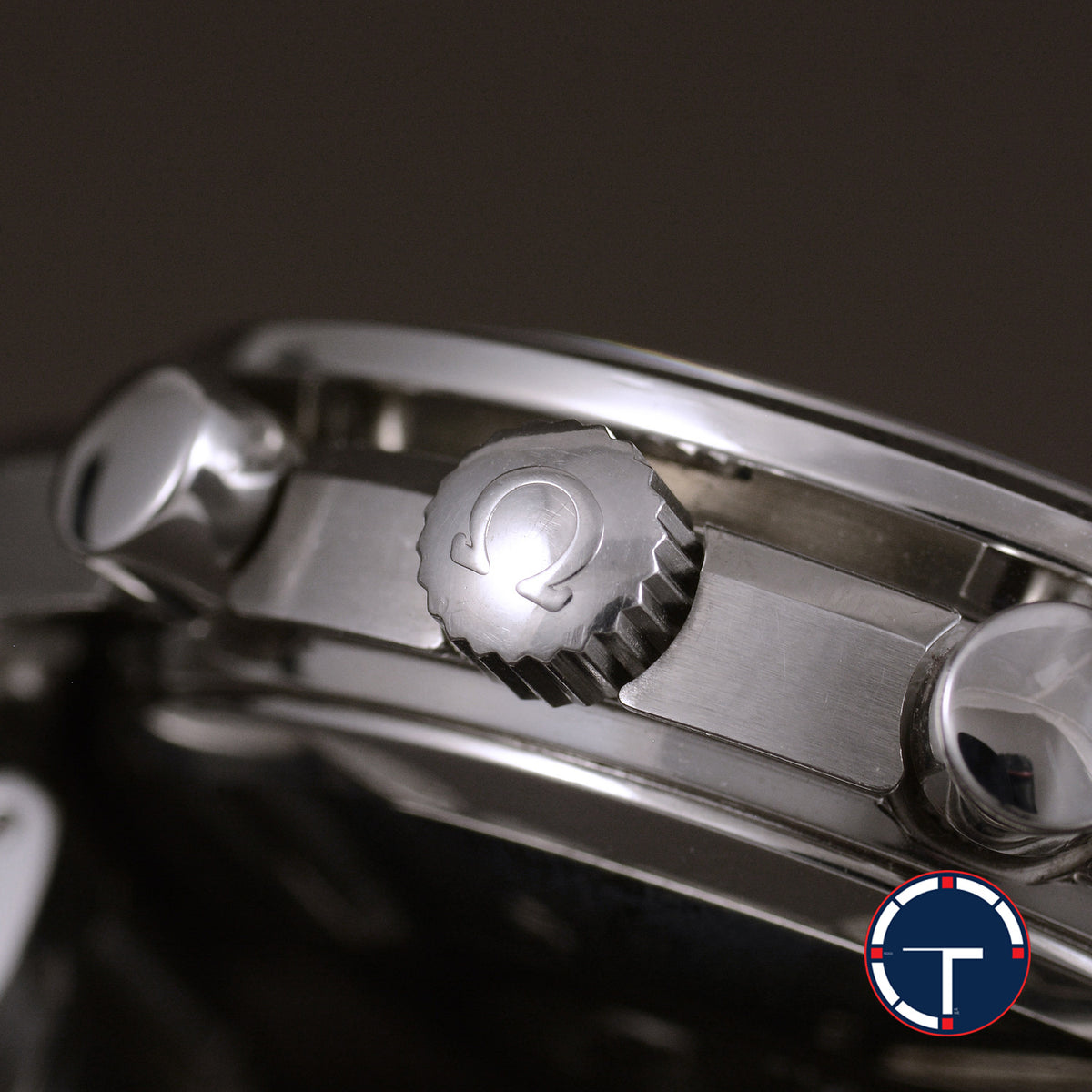 นาฬิกา Omega Speedmaster Tripledate Blue Dial หน้าปัดสีน้ำเงิน สายเหล็กแท้ นาฬิกาปี1995 Automatic ขนาด 39 mm