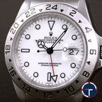 นาฬิกา Rolex ExplorerII Ref.16570 SeriesU Swiss Only Dial หน้าปัดสีขาว สายOysterแท้13ข้อ นาฬิกาปี1998 Automatic ขนาด 40 ขนาด