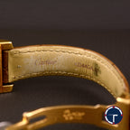 นาฬิกา Cartier Tank Américaine 18K Yellow Gold หน้าปัดสีครีม ตัวเรือนทองคำ18K สายหนังแท้ หัวเข็มขัดแท้ทองคำ18K Quartz ขนาด 22.5x41.5(Size M)
