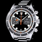 นาฬิกา Tudor Heritage Chrono Ref.70330N หน้าปัดสีดำขอบขาว ขอบฟิล์ม สายOysterแท้ กล่อง+การ์ด+Tag นาฬิกาปี2013 Automatic ขนาด 42 mm