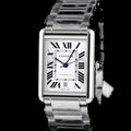 นาฬิกา Cartier Tank Must หน้าปัดสีขาวลายGuilloché(กิโยเช่) สายเหล็กแท้ กล่อง+ใบ นาฬิกาปี2026 Automatic ขนาด 31x41 mm (Size XL)