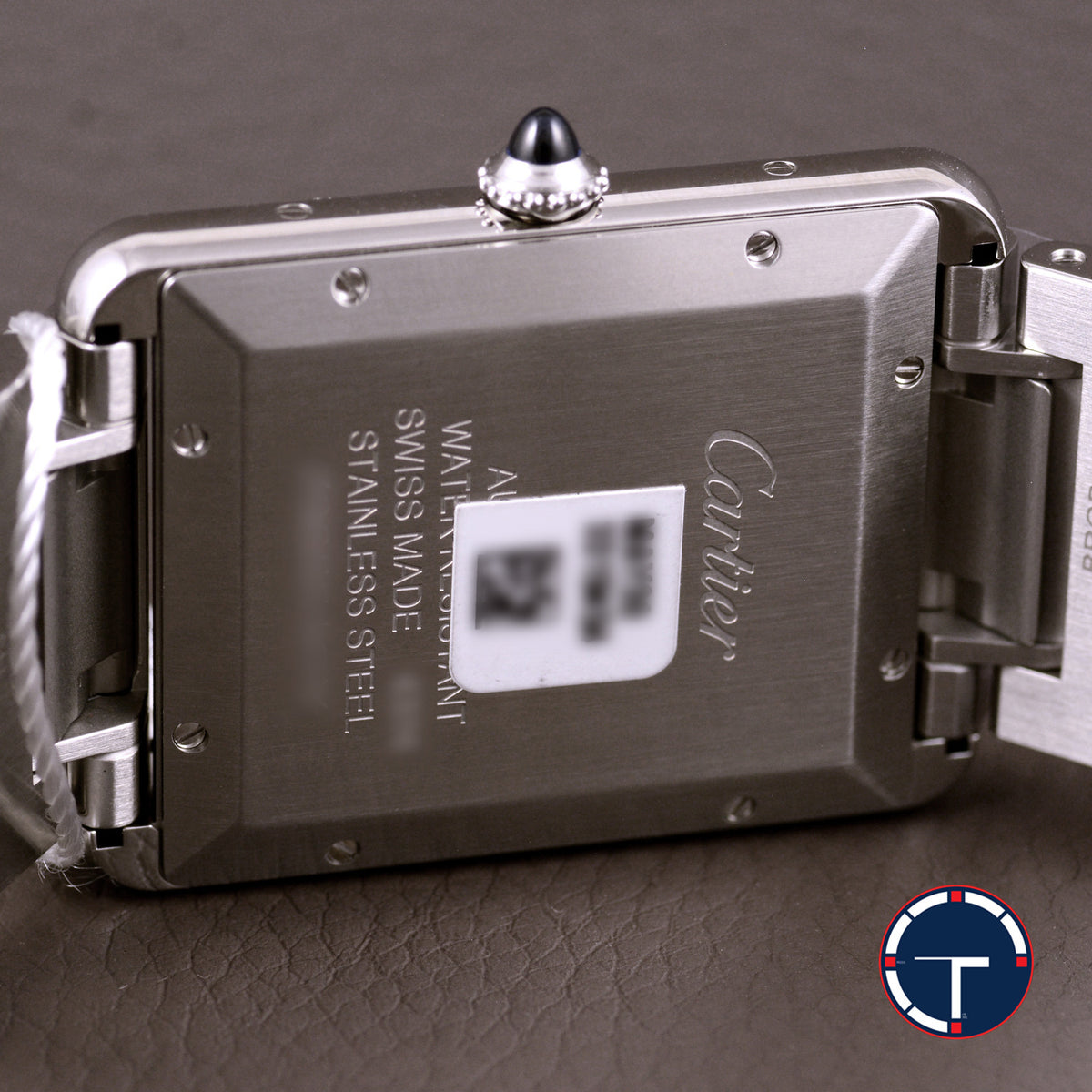 นาฬิกา Cartier Tank Must หน้าปัดสีขาวลายGuilloché(กิโยเช่) สายเหล็กแท้ กล่อง+ใบ นาฬิกาปี2026 Automatic ขนาด 31x41 mm (Size XL)