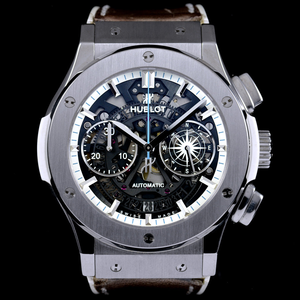 นาฬิกา Hublot Classic Fusion La Grande Odysse Limited Edition of 100Pcs (นาฬิกาเป็นลำดับที่1) หน้าปัดSkeleton มีใบ นาฬิกาปี2016 Automatic ขนาด 42 mm