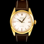 นาฬิกา Rolex Oyster Ref.6427 หน้าปัดสีขาว ตัวเรือนชุบทอง นาฬิกาปี1959 ไขลาน(Manual Winding) ขนาด 34 mm
