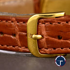 นาฬิกา Audemars Piguet (AP) Vintage 18K Yellow Gold Original Buckle หน้าปัดสีขาว หลักชั่วโมงเลขโรมัน ตัวเรือนทองคำ18K หัวเข็มขัดแท้ Quartz ขนาด 31 mm