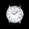 นาฬิกา Audemars Piguet(AP) Jules Audemars White Gold 18K หน้าปัดสีขาว หลักชั่วโมงเลขโรมัน ตัวเรือนทองคำขาว18K สายหนังแท้ หัวเข็มขัดแท้ ไขลาน(Manual Winding) ขนาด 34 mm