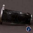 นาฬิกา Audemars Piguet(AP) Jules Audemars White Gold 18K หน้าปัดสีขาว หลักชั่วโมงเลขโรมัน ตัวเรือนทองคำขาว18K สายหนังแท้ หัวเข็มขัดแท้ ไขลาน(Manual Winding) ขนาด 34 mm
